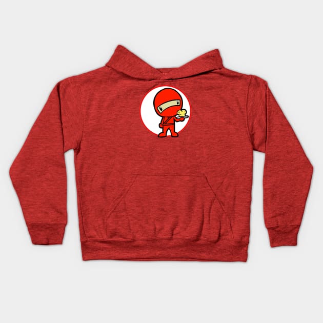 Red Ninja Kids Hoodie by Jason DeWitt